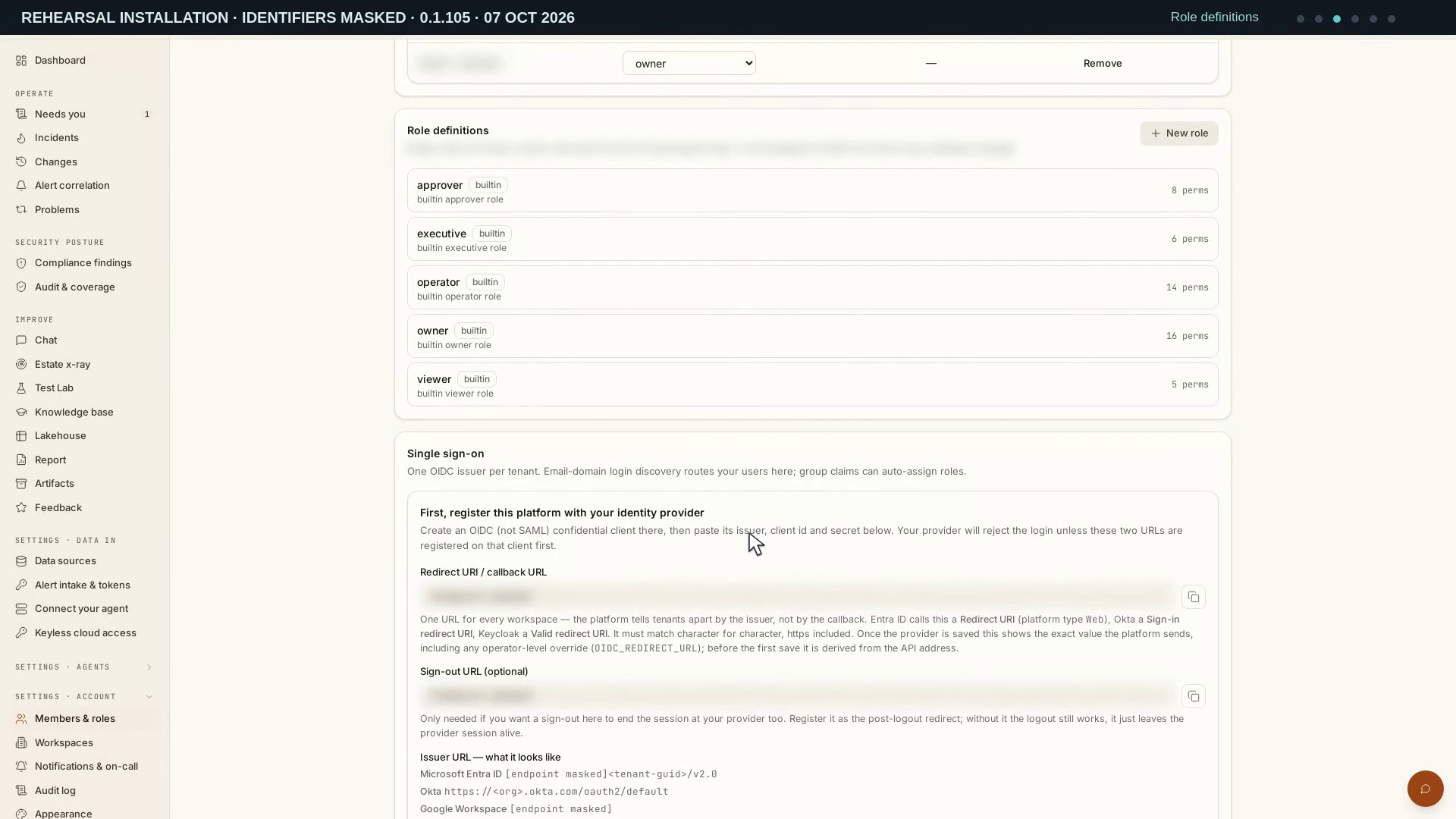 Members, roles and support access